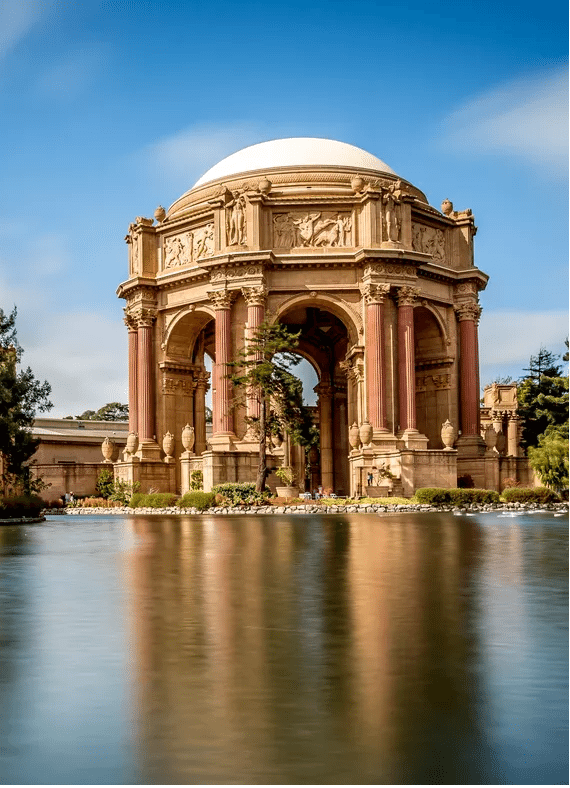 Palace of Fine Arts in the Marina District of San Francisco